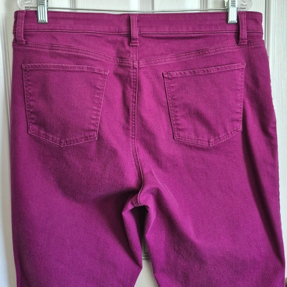 Talbots purple straight leg slim ankle jeans womens 14 - Picture 9 of 9